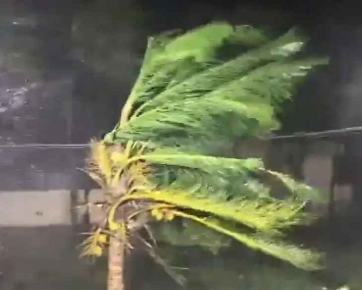 ஆந்திராவில் கரையைக் கடக்கும் அர்ணாப் புயல் சென்னையில் கடற்கரையை ஒட்டி அலைகள் சிறிப் பாய்ந்துள்ளது - பொதுமக்களுக்கு காவல்துறை எச்சரிக்கை.