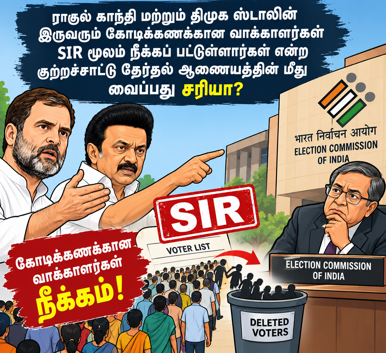 இந்தியாவின் பொருளாதாரத்தை சீர்குலைக்கும் மறைமுக சக்திகள் உடன் ராகுல் காந்தி! மற்றும் காக்ரோச் கூட்டம்! – இந்திய மக்கள் விழித்துக் கொள்வார்களா?